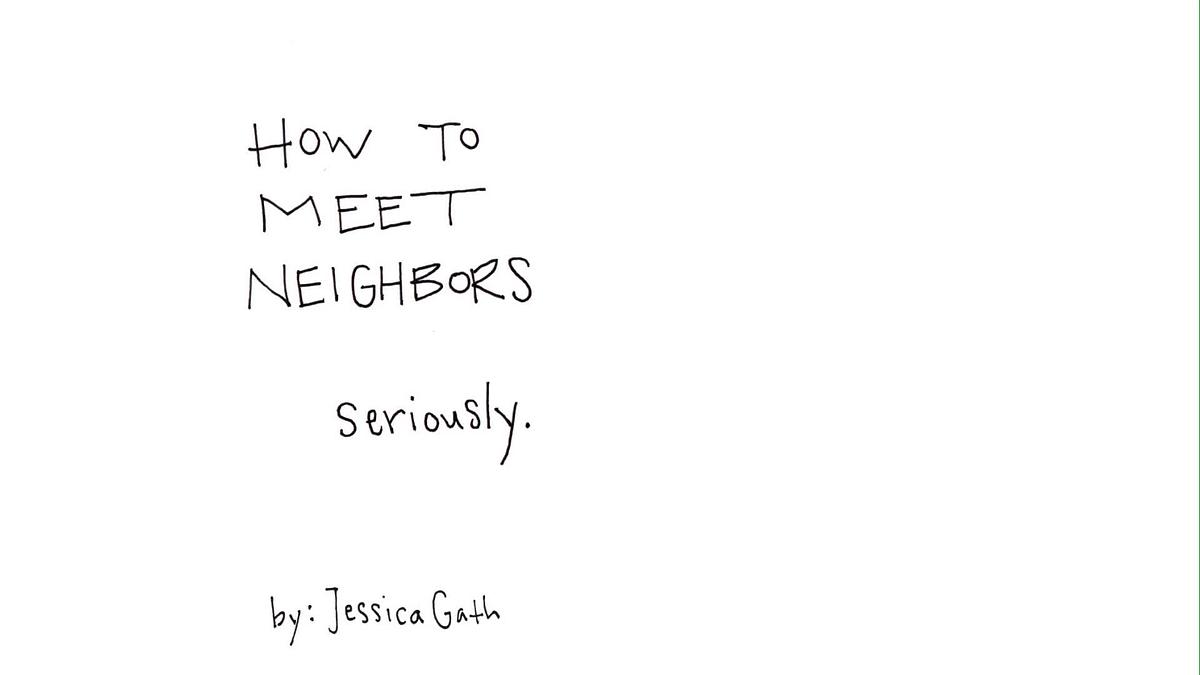 How To Fold How To Meet Neighbors